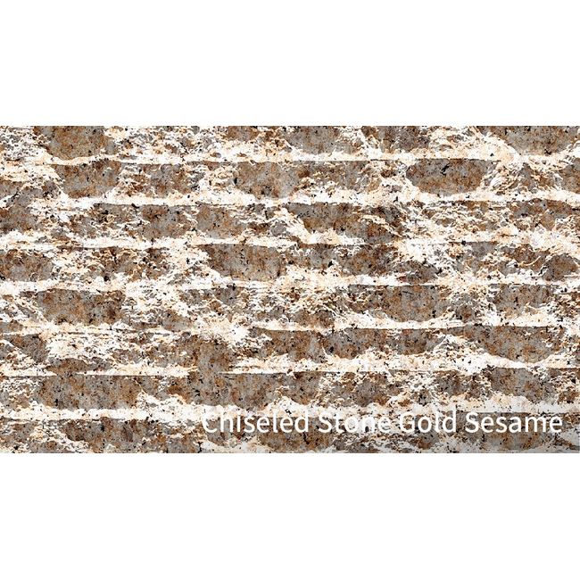 Econic Clay Tiles Chiseled Stone Gold Sesame